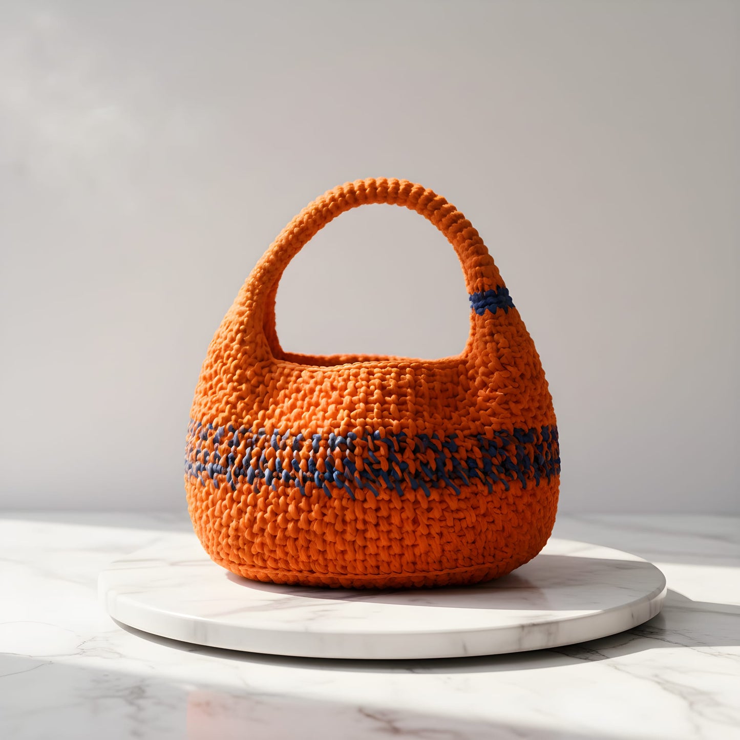 Handwoven Raffia Hobo Handbag