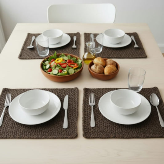 Brown\black Raffia Table mat