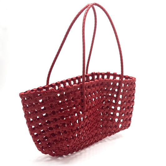 Handmade Woven Plastic Tote Bag